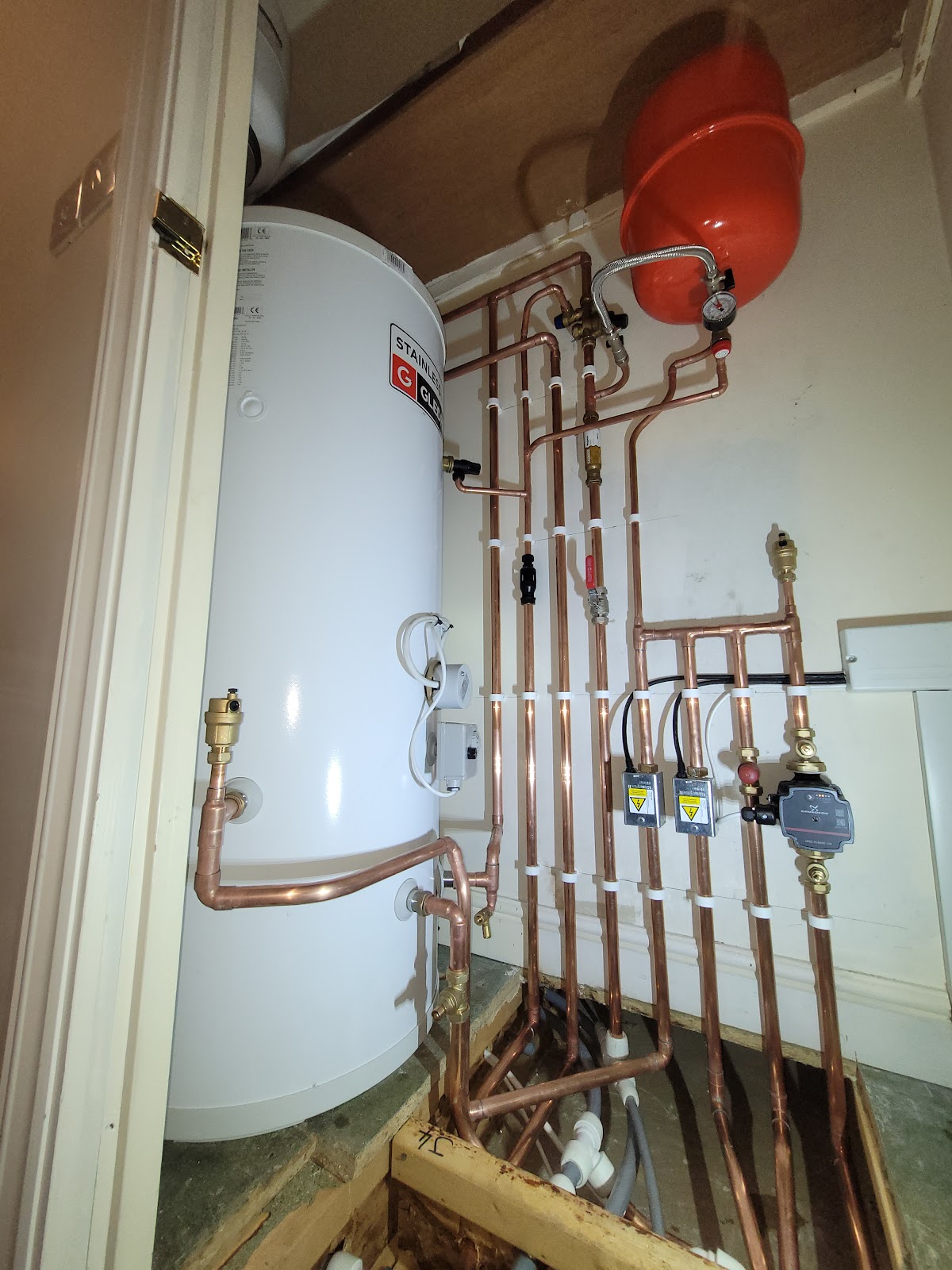 Stainless cylinder install
